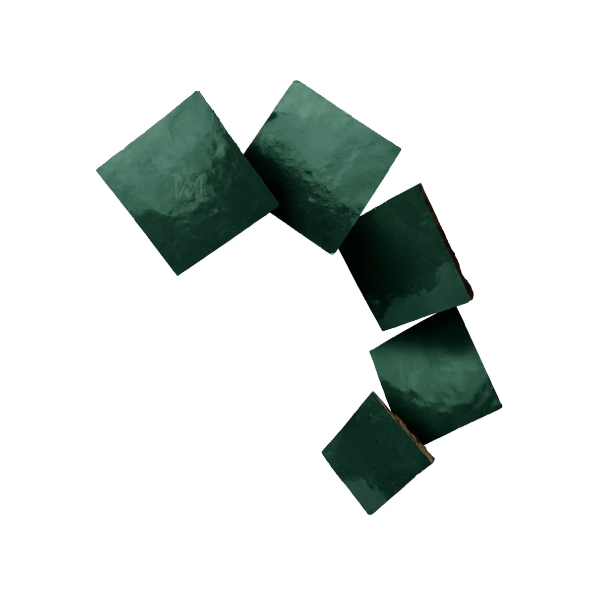 Zellige Square – Dark Green - Image 8