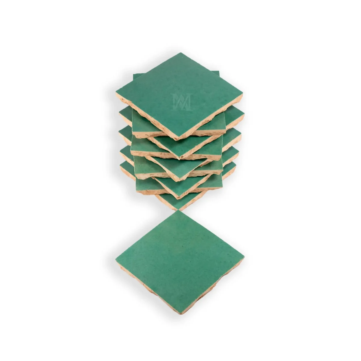 Zellige Square – Pine Green - Image 3