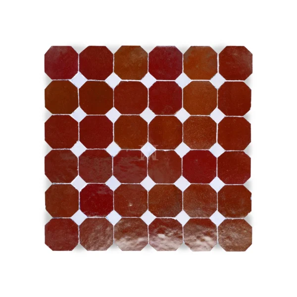 Zellige Octagonal – Amaranth