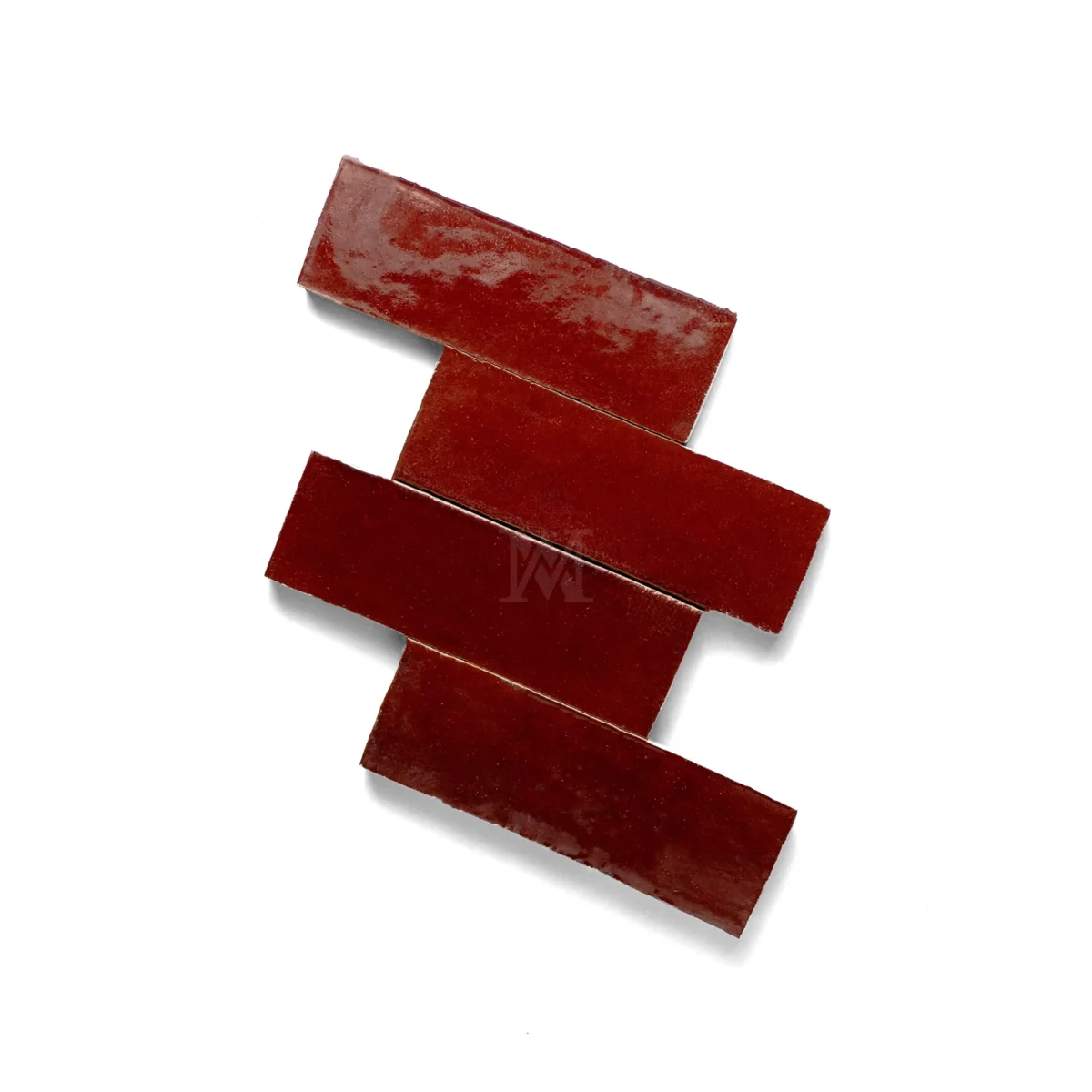 Zellige Rectangle – Amaranth - Image 1