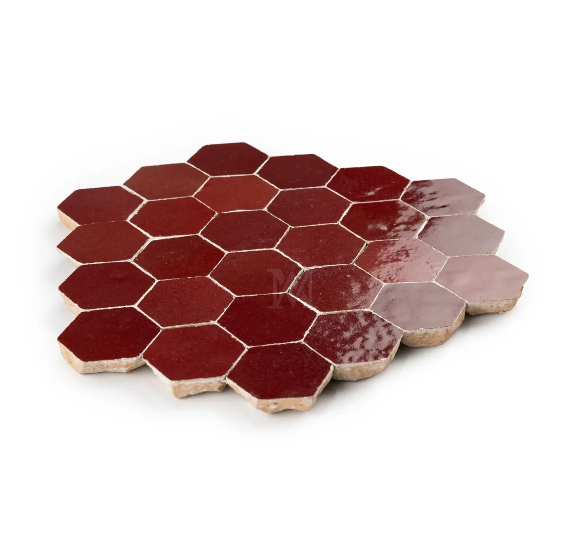 Zellige Hexagonal – Amaranth