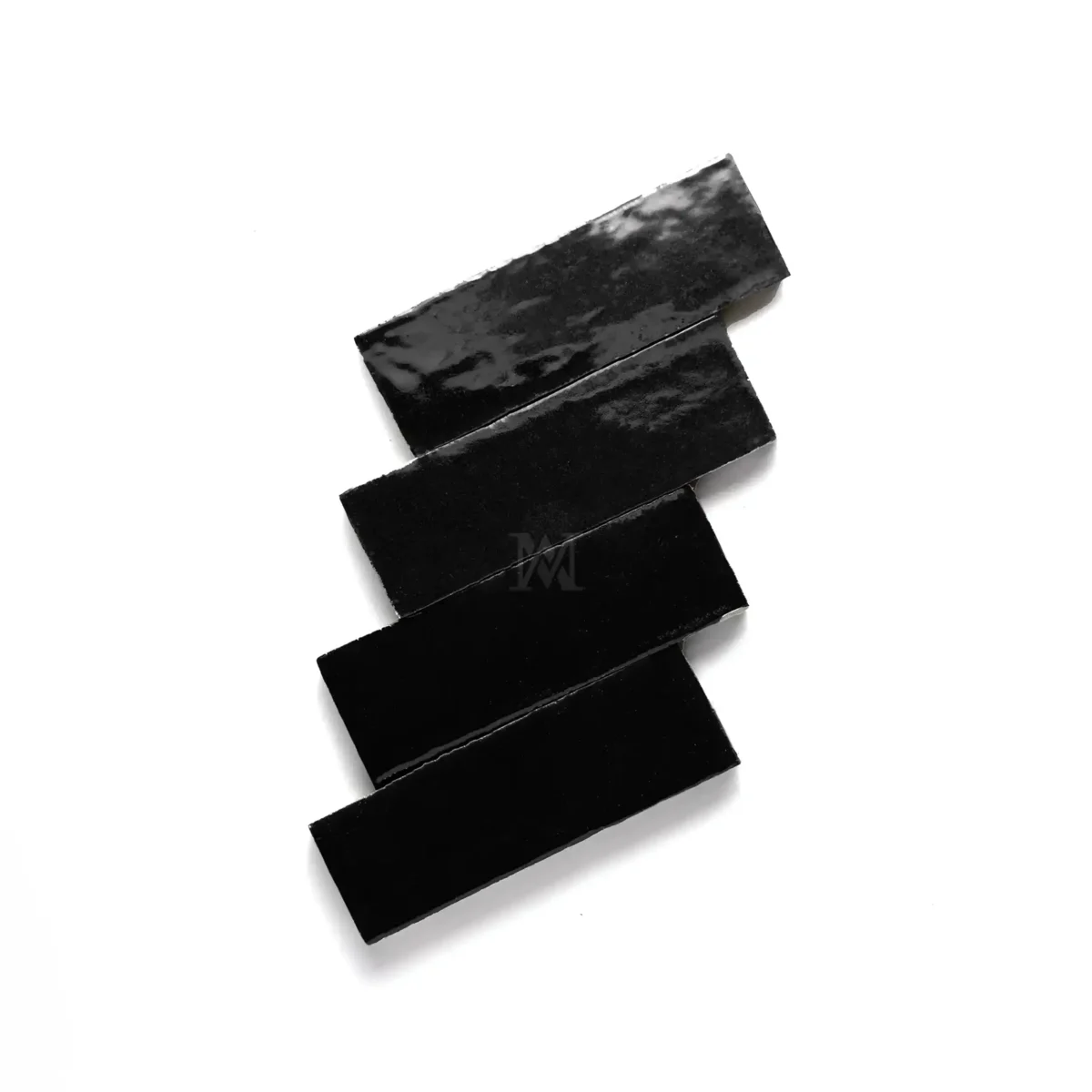 Zellige Rectangle – Black - Image 1