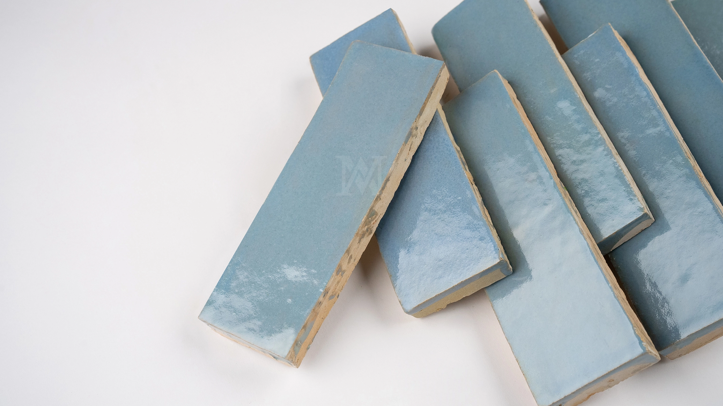 Zellige Rectangle – Blue Gray