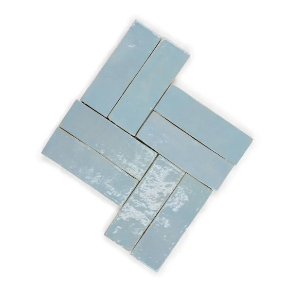 Zellige Rectangle – Blue Gray