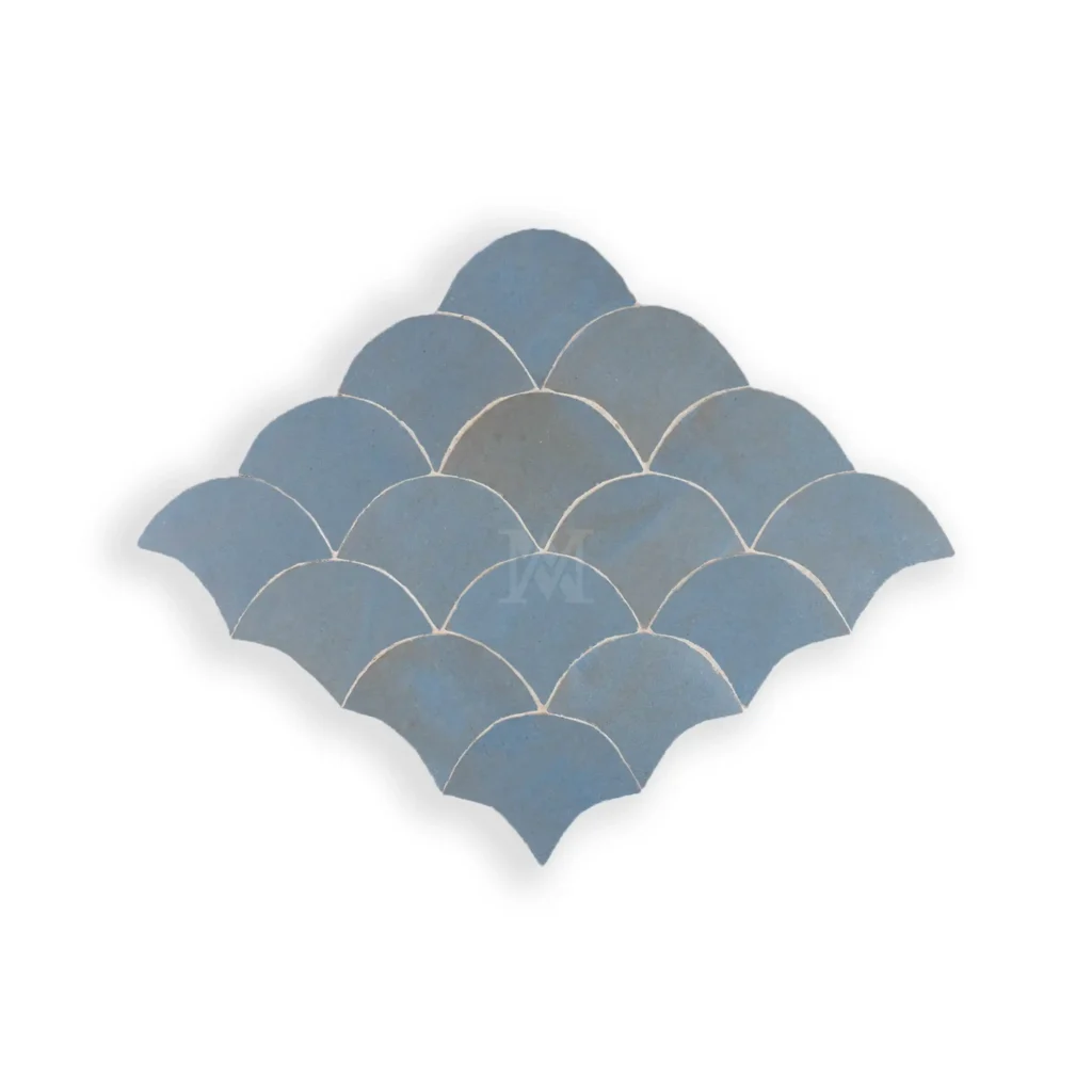 Zellige Fishscale – Blue Gray