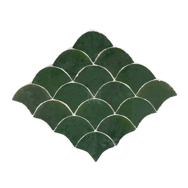 Zellige Fishscale – Dark Green