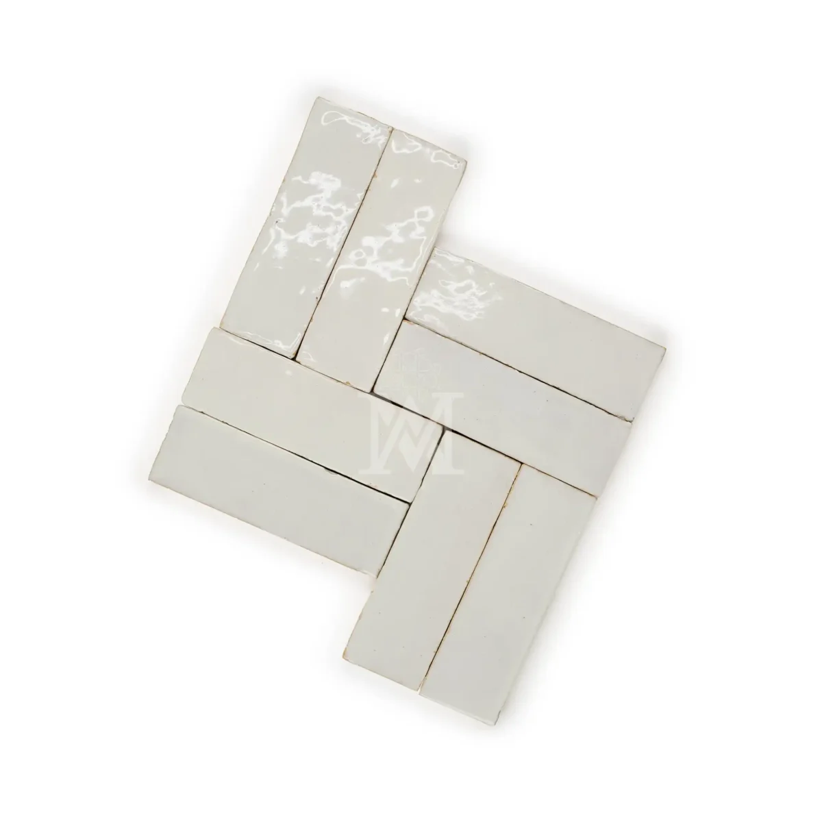 Zellige Rectangle – White - Image 1