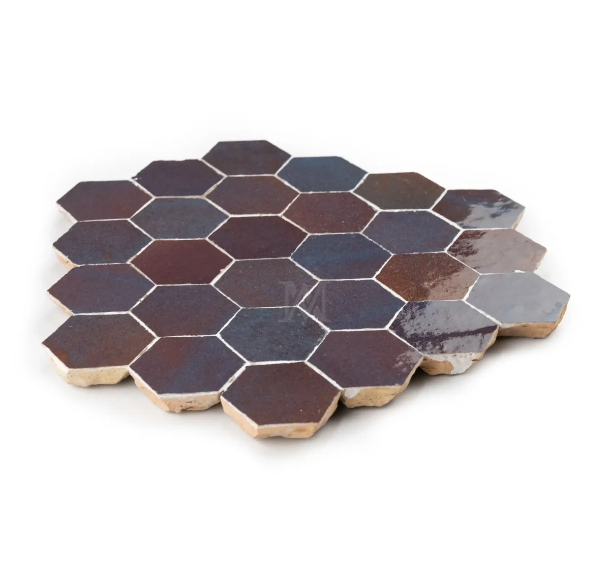 Zellige Hexagonal – Aubergine