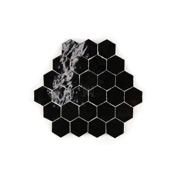 Zellige Hexagonal – Black