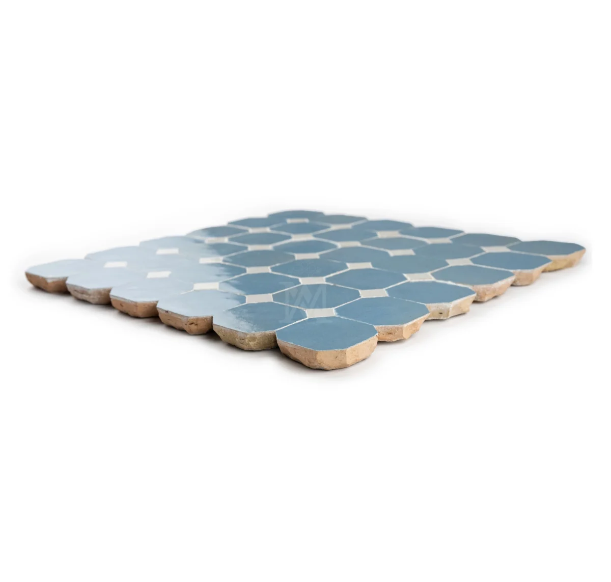 Zellige Octagonal – Blue Gray