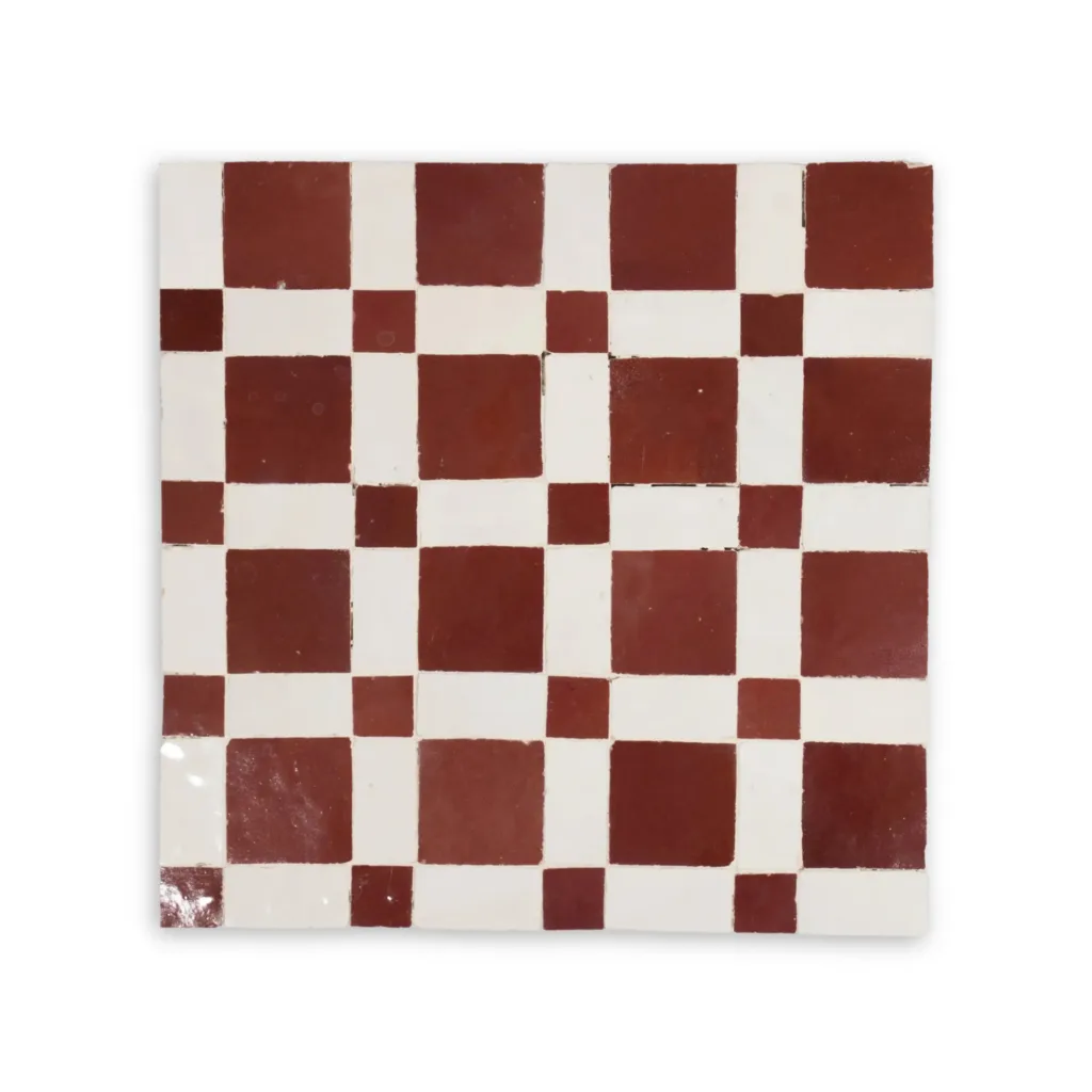 a tile with a checkerboard pattern