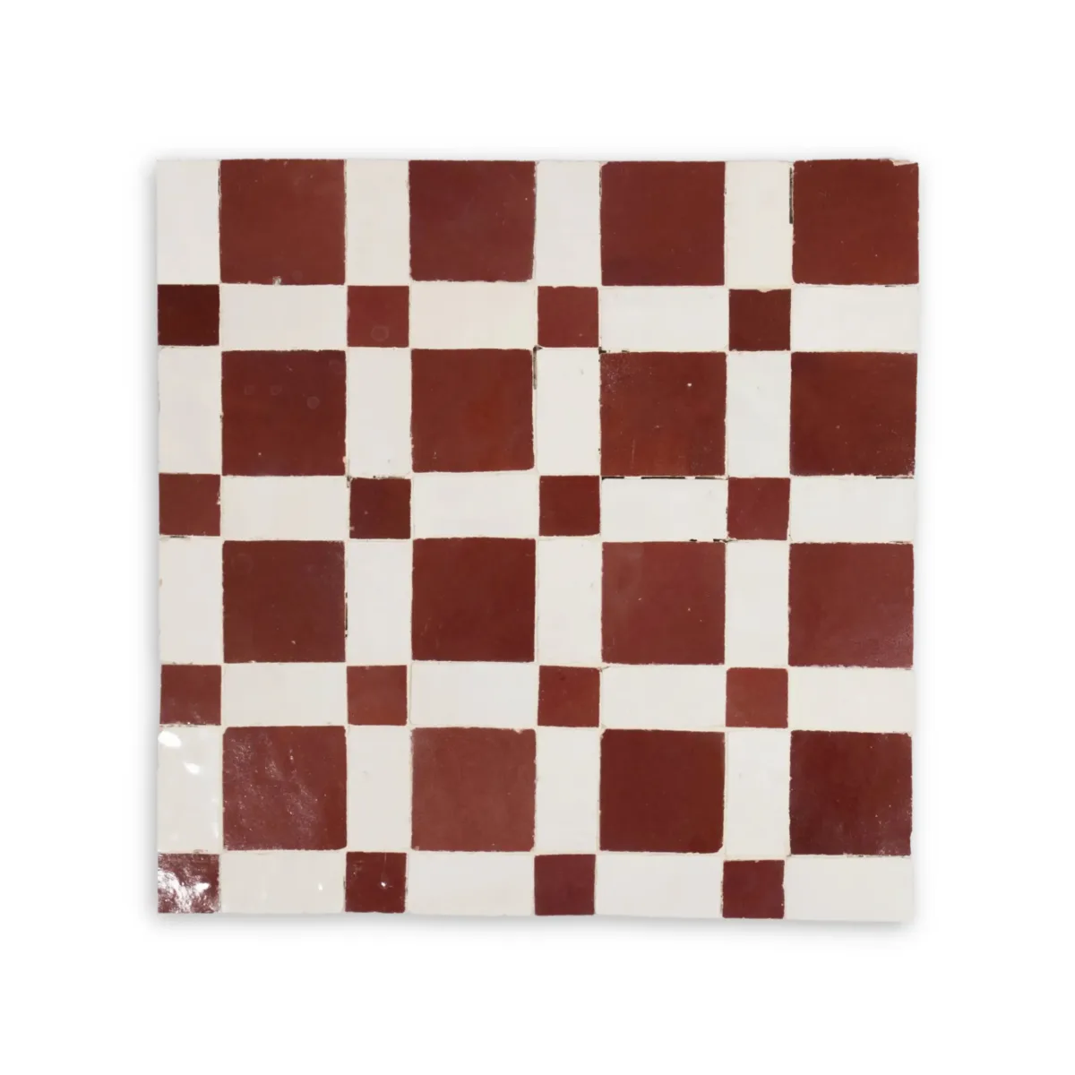 a tile with a checkerboard pattern