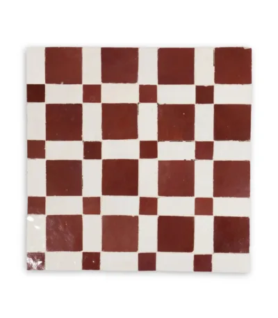 a tile with a checkerboard pattern