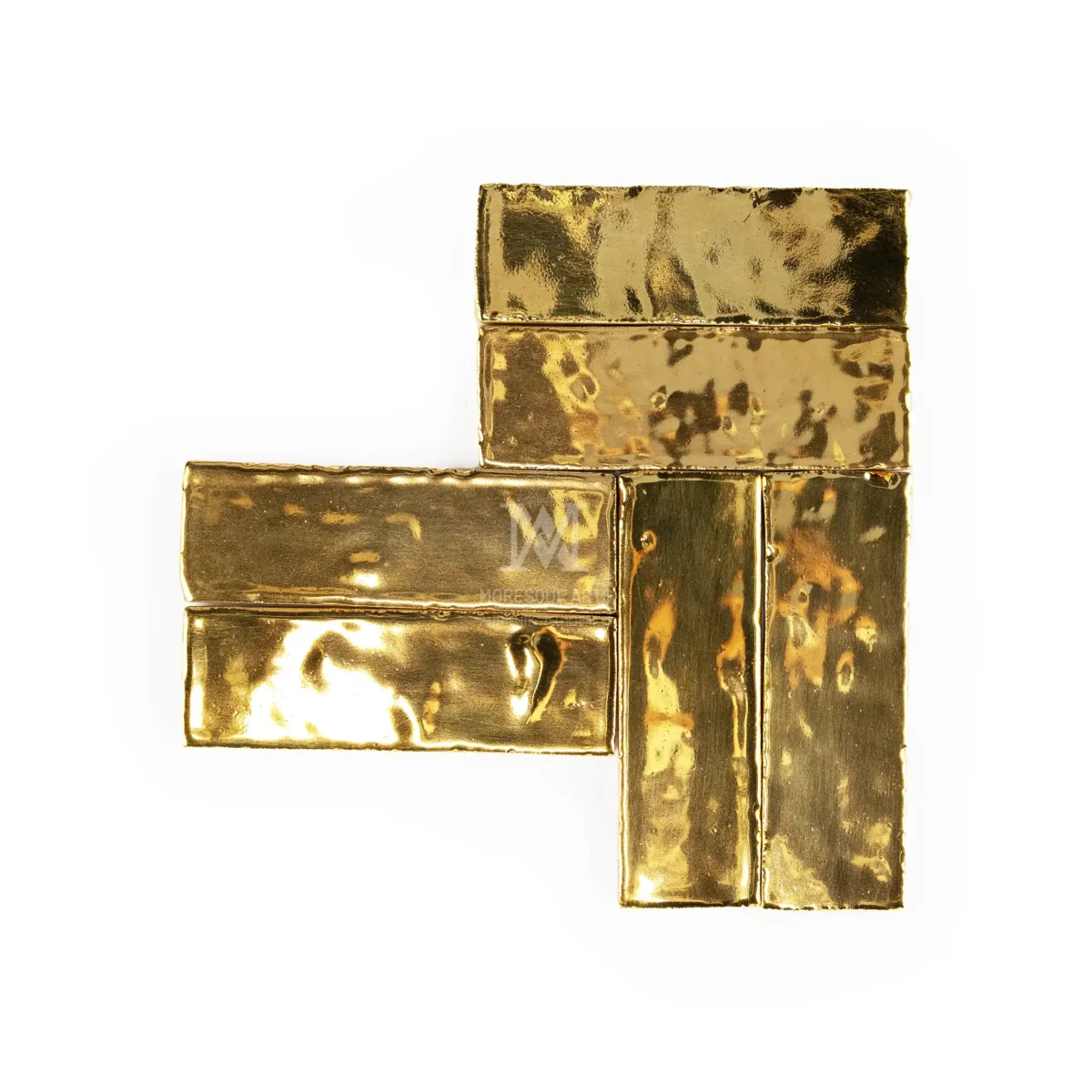 Zellige Rectangle – Gold - Image 2
