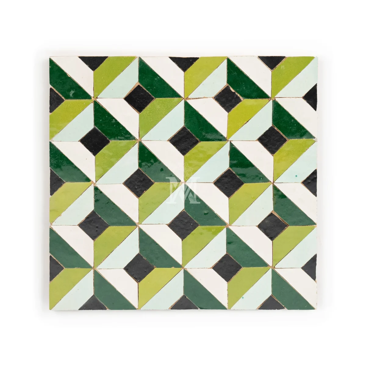 Zellige Tile Abstruct Cordoba – Green - Image 1