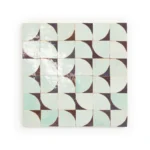 Zellige Tile Abstruct Crescent – Aubergine