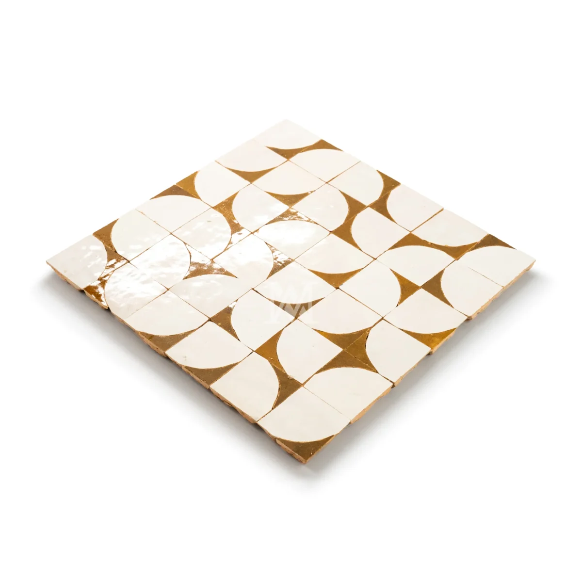 Zellige Tile Abstruct Crescent – light - Image 2
