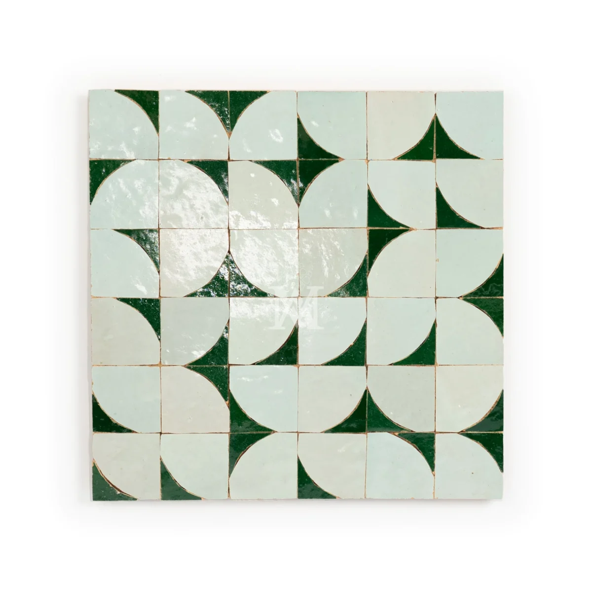Zellige Tile Abstruct Crescent – Nature - Image 1