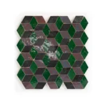 Zellige Tile Abstruct Dark Cubo