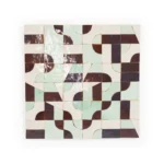 Zellige Tile Abstruct Maze – Aubergine