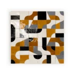 Zellige Tile Abstract Maze – bronze