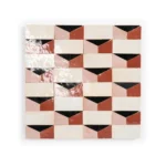 Zellige Tile Abstruct Teracorner – Soft peach  offwhite