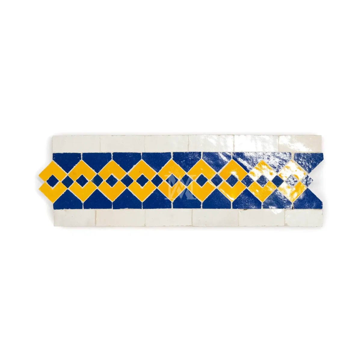Zellige Tile Border Dfira – Blue - Image 1