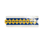 Zellige Tile Border Dfira – Blue
