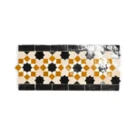 Zellige Tile Border Fes Ember – Black