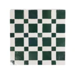 Zellige Tile Custom – Green Off White 1
