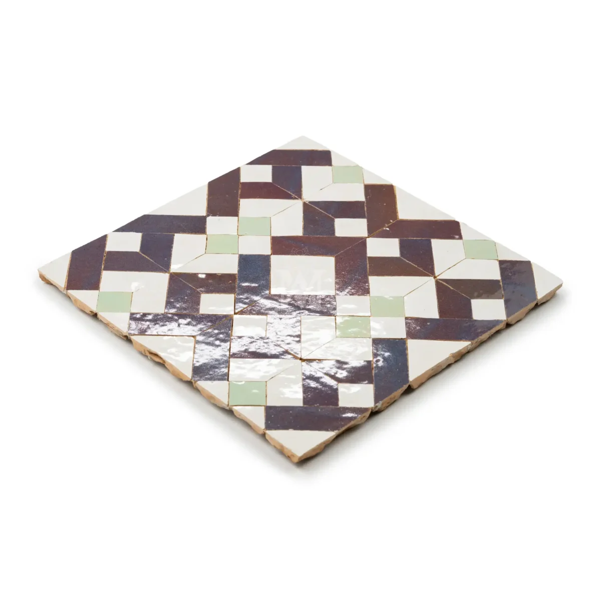 Zellige Tile Custom Retro Pixel – Aubergine - Image 2