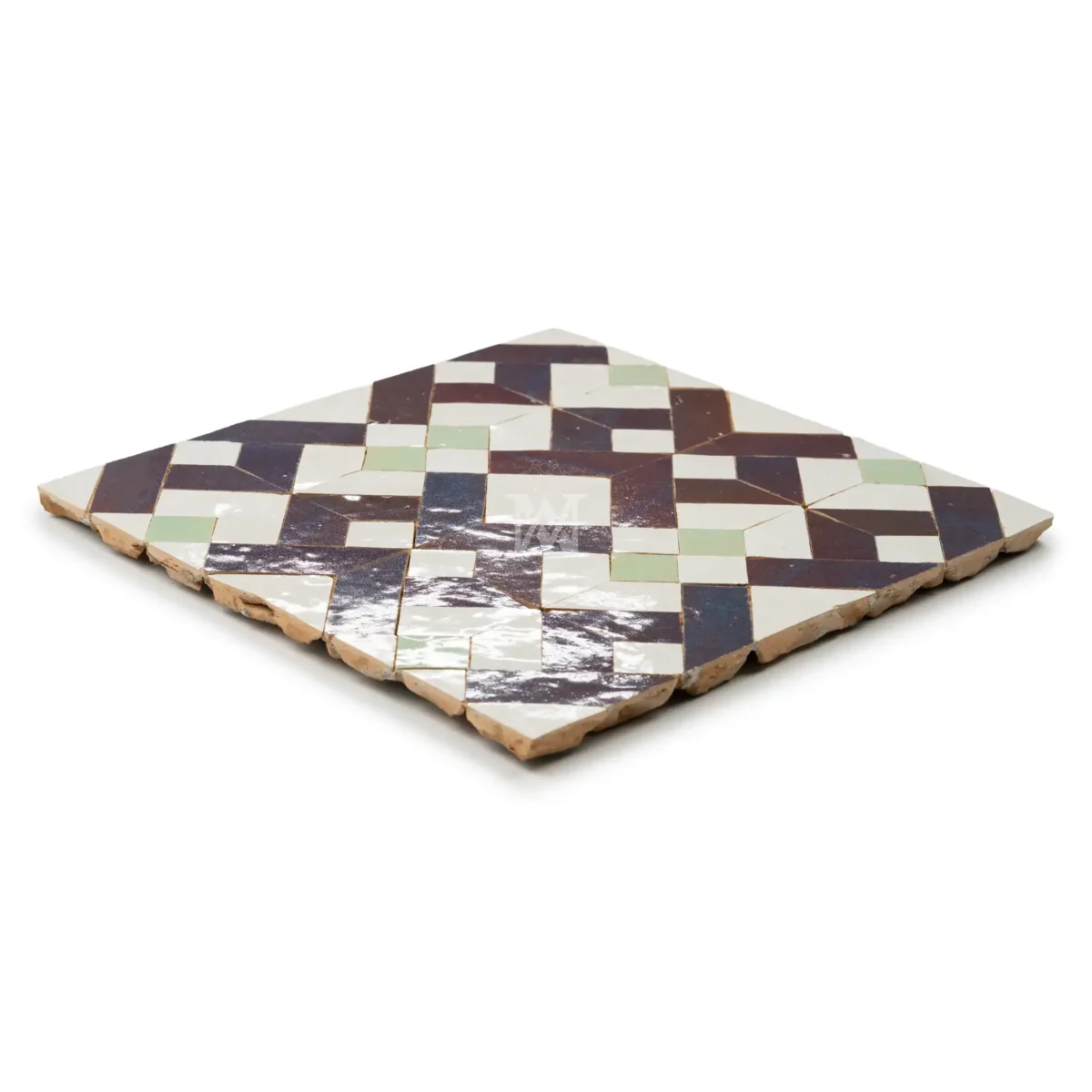 Zellige Tile Custom Retro Pixel – Aubergine - Image 3