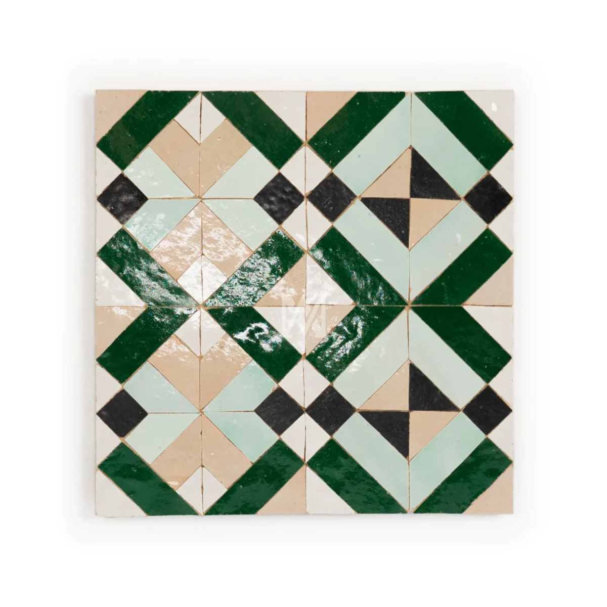 Zellige Tile Custom Simmetria  – Mesa Taupe - Image 1
