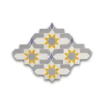 Zellige Tile Dazzle – Gray & Yellow