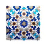 Zellige Tile Fassi – Brown & Cyan