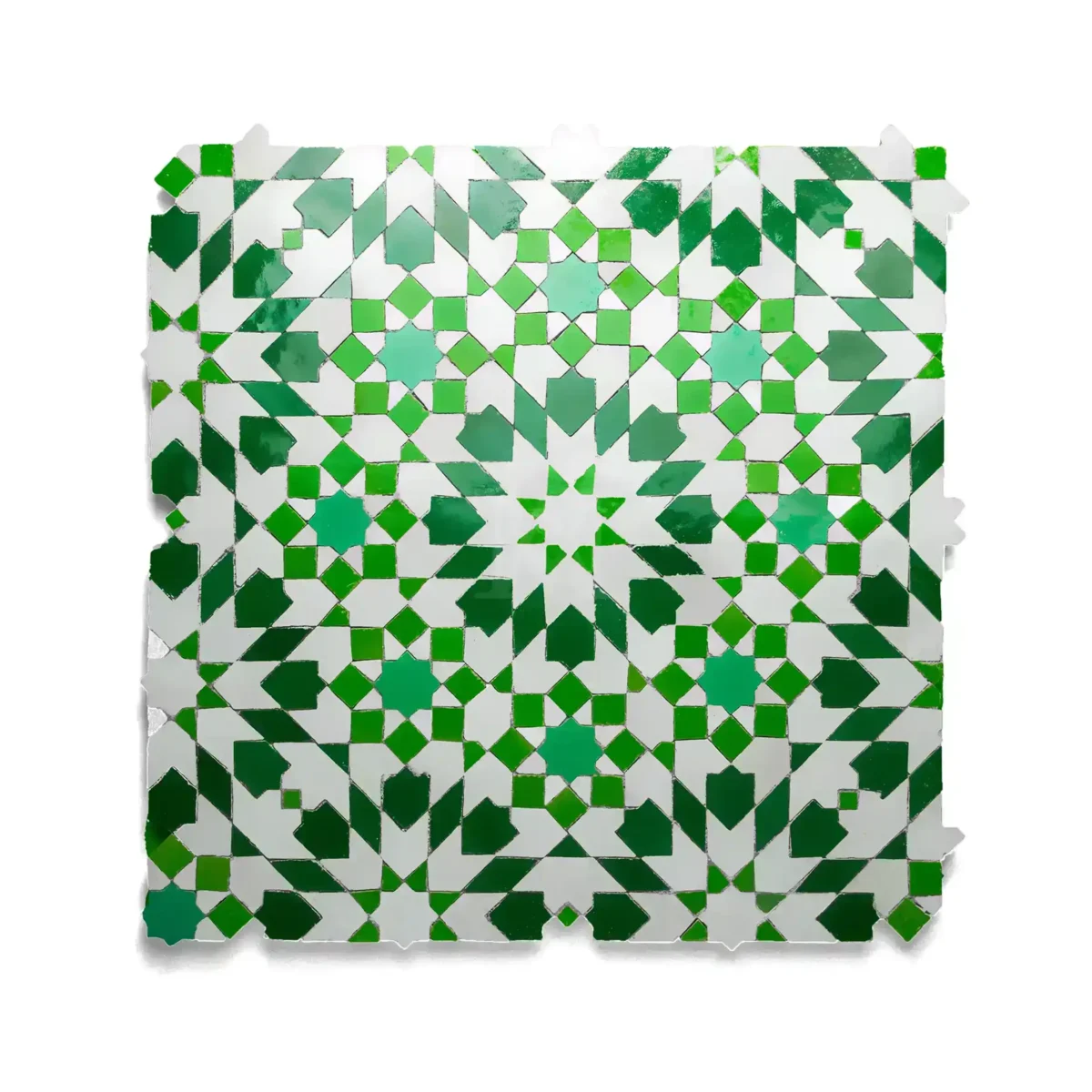 Zellige Tile Fassi – Green Green - Image 1
