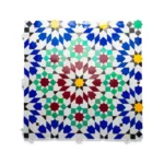 Zellige Tile Fassi – Red & Blue