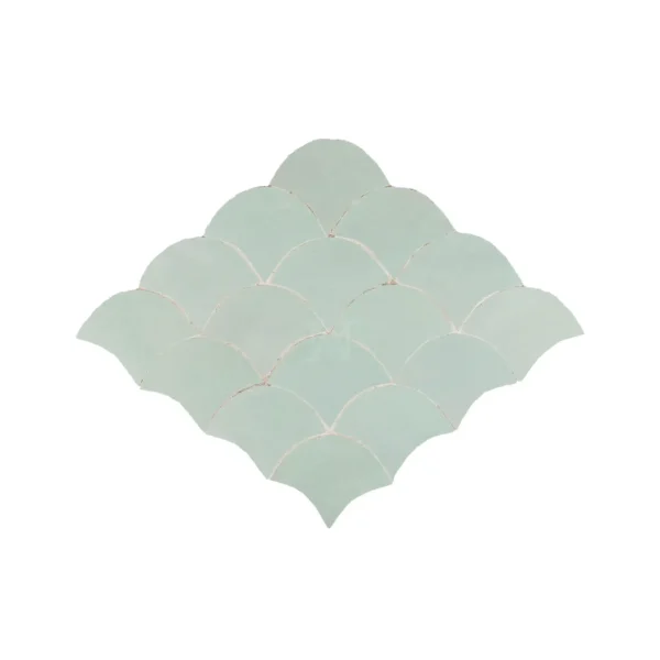 Zellige Tile Fishscale 12x12 – Waterscape