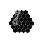Zellige Tile Hexagonal 12x12 – Black