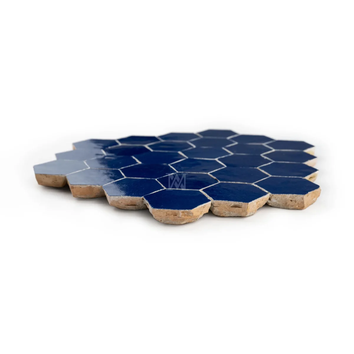 Zellige Tile Hexagonal 12x12 – Blue - Image 2