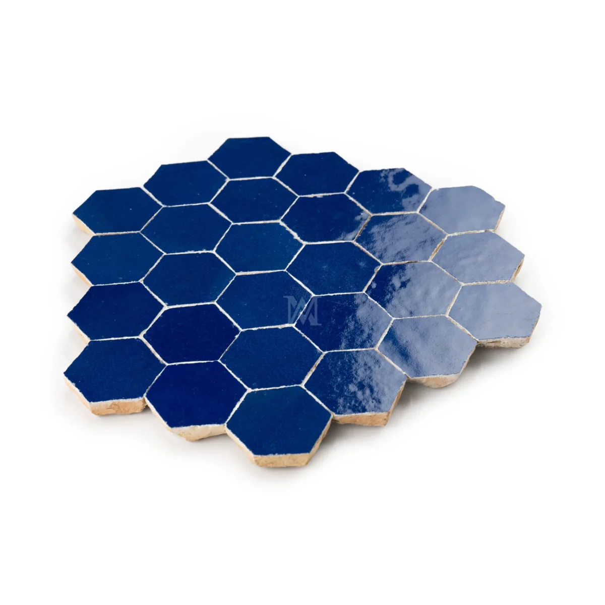 Zellige Tile Hexagonal 12x12 – Blue - Image 3
