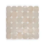 Zellige Tile Octagonal 12x12 – Soft Stone & Off White