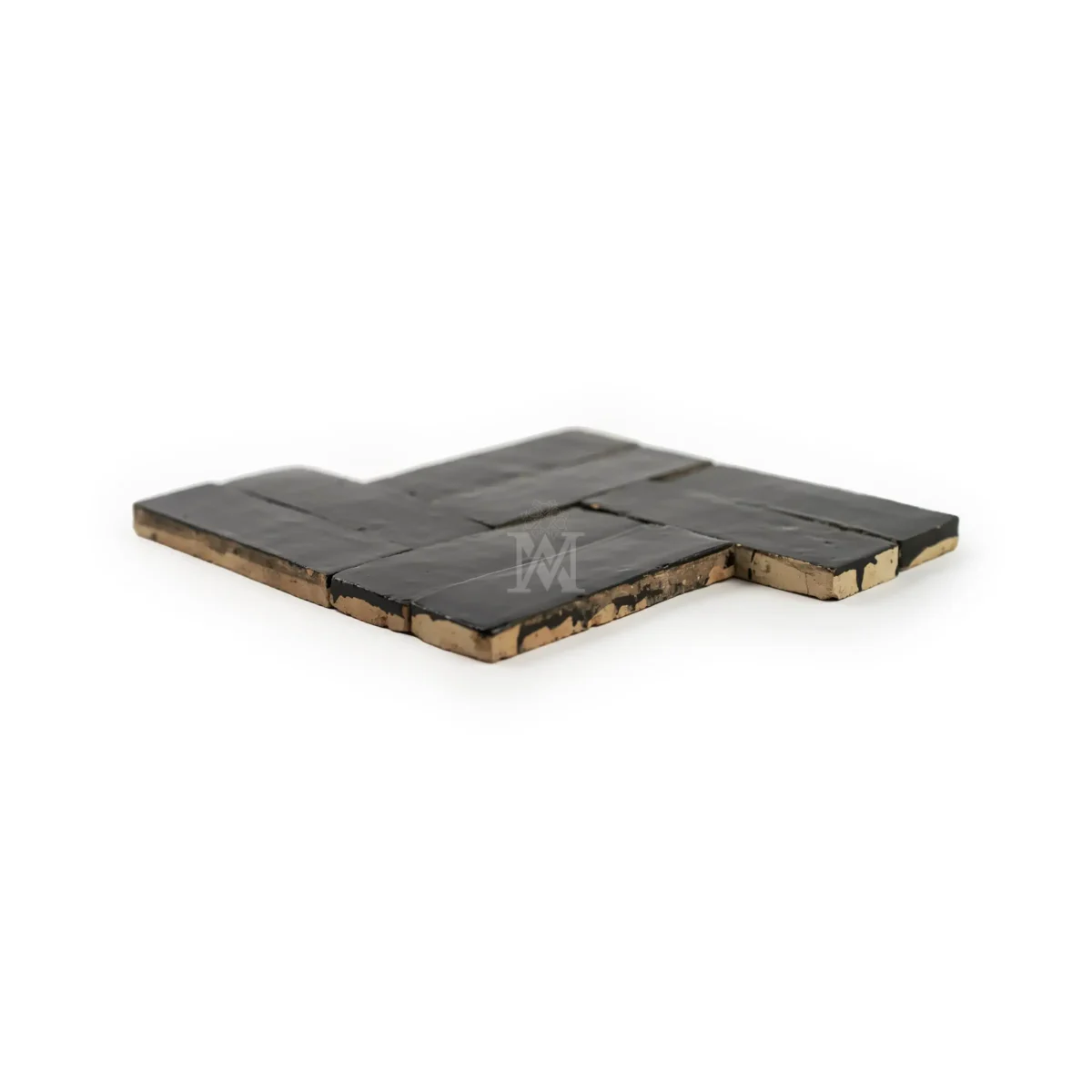 Zellige Tile Rectangle 6x2 – Black - Image 7