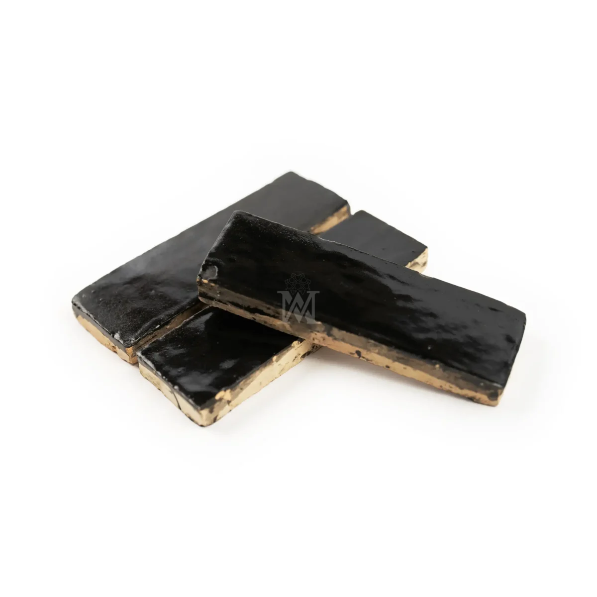 Zellige Tile Rectangle 6x2 – Black - Image 8