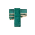Zellige Tile Rectangle 6x2 – Pine Green