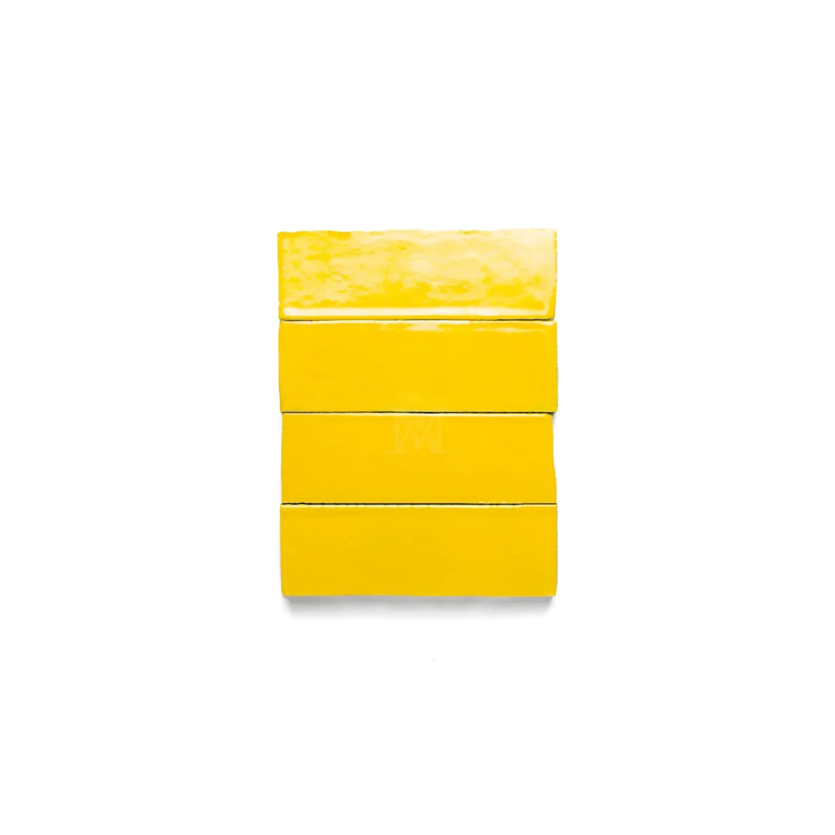 Zellige Tile Rectangle 6x2 – Yellow - Image 1