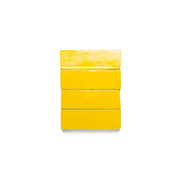 Zellige Tile Rectangle 6x2 – Yellow