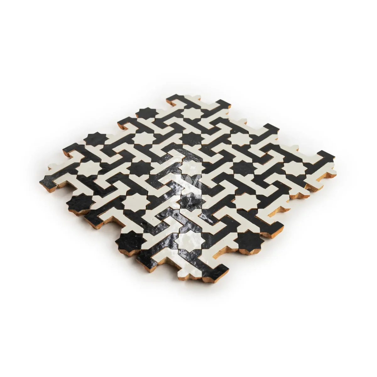 Zellige Tile Sevilla – Black & White - Image 3