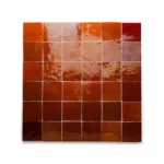 Zellige Tile Square 2x2 – Burgundy