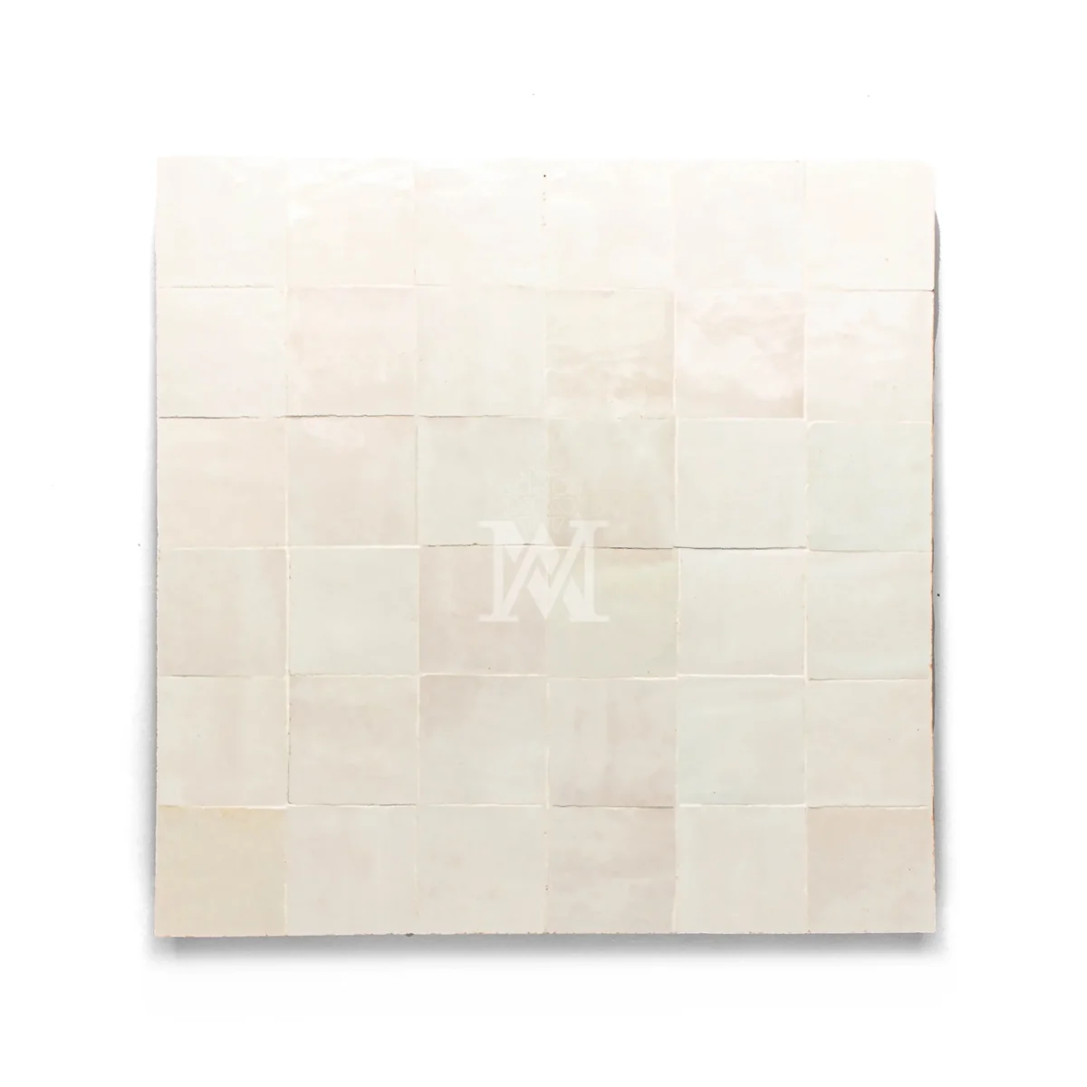 Zellige Tile Square 2x2 – Off White - Image 1